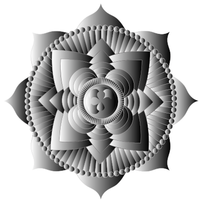 Prismatic Lotus Mandala Line Art 12 clipart