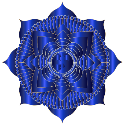 Prismatic Lotus Mandala Line Art 8 clipart