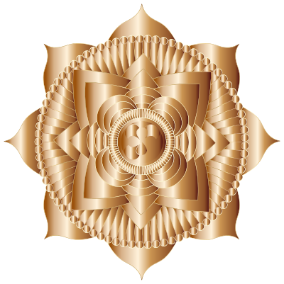 Prismatic Lotus Mandala Line Art 9 clipart
