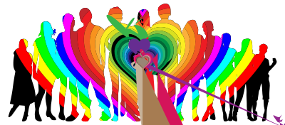 Prismatic Love Human Family clipart