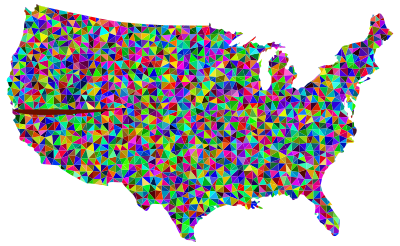Prismatic Low Poly America clipart
