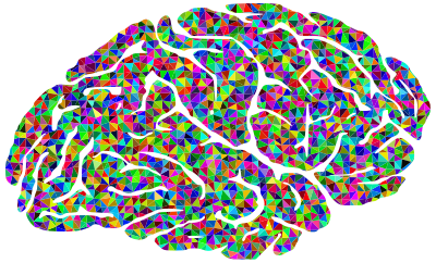 Prismatic Low Poly Brain clipart