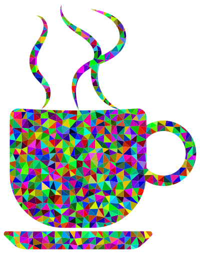 Prismatic Low Poly Coffee Cup clipart