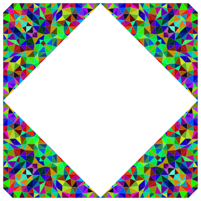 Prismatic Low Poly Frame 2 clipart