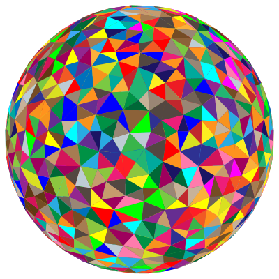 Prismatic Low Poly Sphere 5 clipart