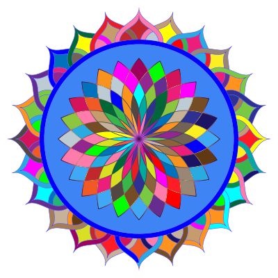 Prismatic Mandala Line Art 2 clipart