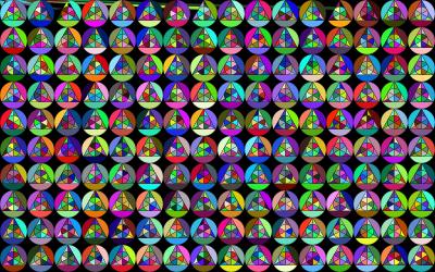 Prismatic Manuela's Triangle Background clipart