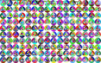 Prismatic Manuela's Triangle Background No Stroke clipart