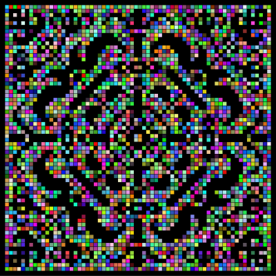Prismatic Metropolitan Museum Pattern Recreated clipart