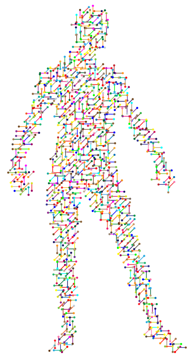 Prismatic Molecular Man clipart