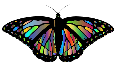 Prismatic Monarch Butterfly II clipart