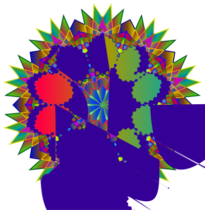 Prismatic MultiPoint Star 2 clipart