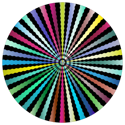 Prismatic Organic Sunburst clipart
