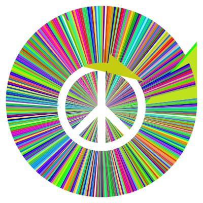 Prismatic Peace Halo clipart