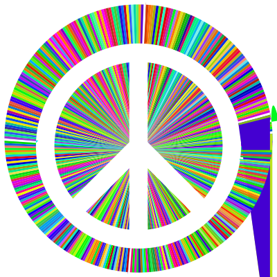Prismatic Peace Halo Large clipart
