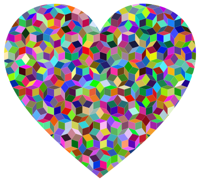 Prismatic Penrose Heart clipart