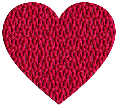 Prismatic Penrose Heart Variation 7 clipart