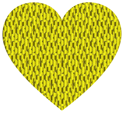 Prismatic Penrose Heart Variation 8 clipart
