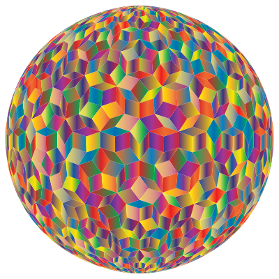 Prismatic Penrose Sphere Variation 5 clipart