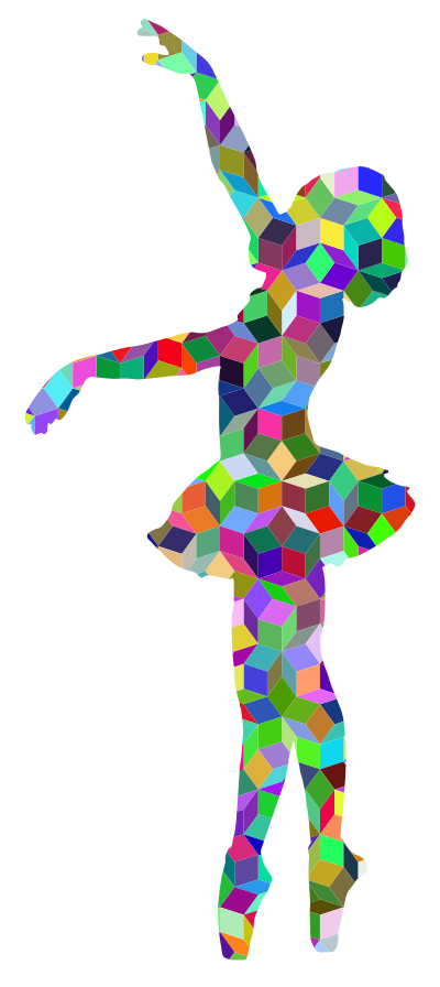 Prismatic Penrose Vintage Ballerina clipart