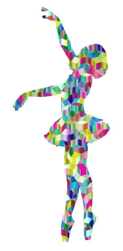 Prismatic Penrose Vintage Ballerina Variation 2 clipart