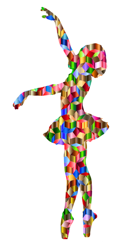 Prismatic Penrose Vintage Ballerina Variation 3 clipart