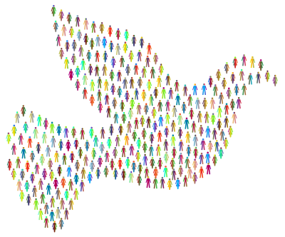 Prismatic People For Peace 2 clipart