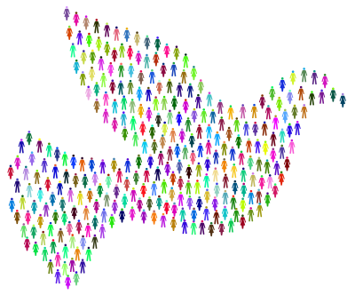 Prismatic People For Peace clipart