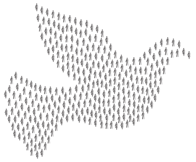 Prismatic People For Peace 4 clipart