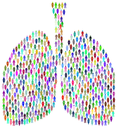 Prismatic People Lungs clipart