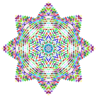 Prismatic Perforated Geometric 2 No Background clipart