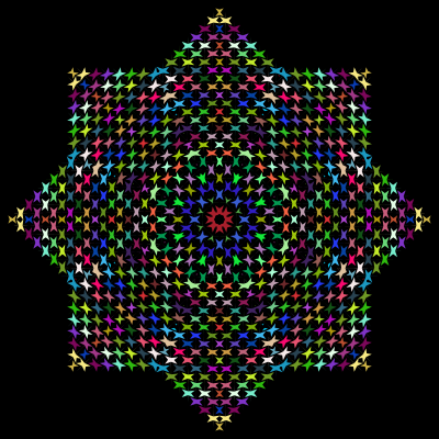Prismatic Perforated Geometric clipart
