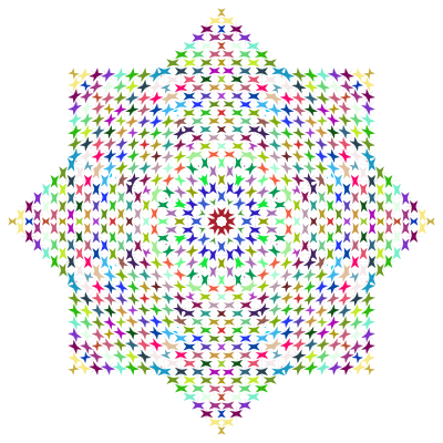 Prismatic Perforated Geometric No Background clipart