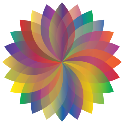 Prismatic Petals Mandala clipart
