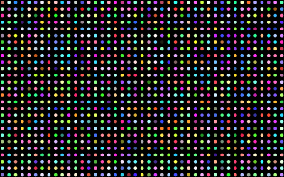 Prismatic Polka Dots clipart