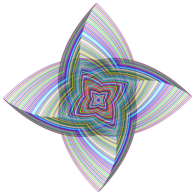 Prismatic Quadrilateral Line Art clipart