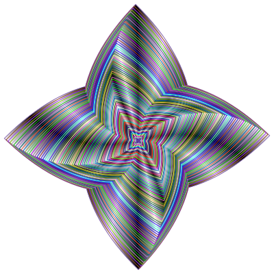 Prismatic Quadrilateral Line Art Variation 4 clipart