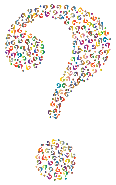 Prismatic Question Mark Fractal 4 No Background clipart