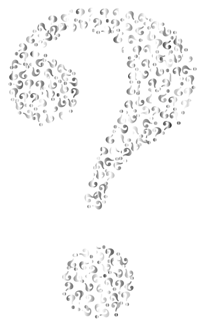 Prismatic Question Mark Fractal 6 No Background clipart