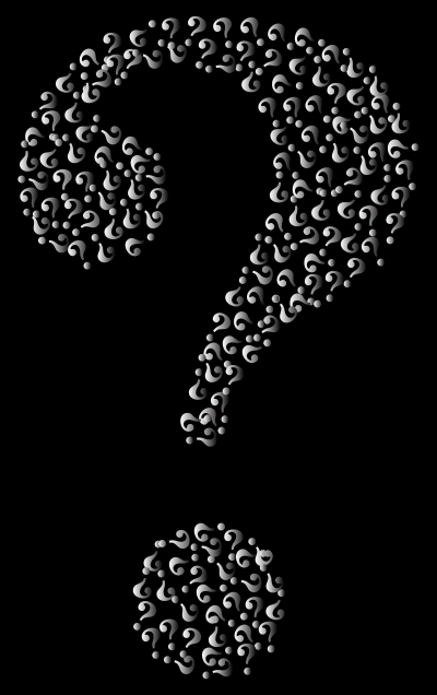 Prismatic Question Mark Fractal 7 clipart
