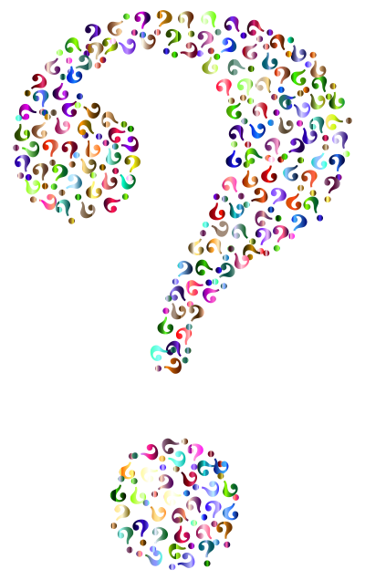 Prismatic Question Mark Fractal 8 No Background clipart