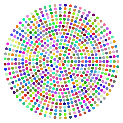 Prismatic Radial Dots 2 clipart