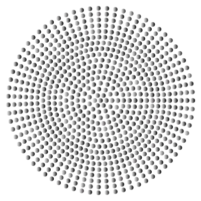 Prismatic Radial Dots 6 clipart