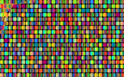 Prismatic Rounded Squares Grid 3 clipart