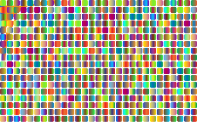 Prismatic Rounded Squares Grid 3 No Background clipart