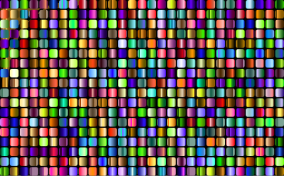 Prismatic Rounded Squares Grid 4 clipart