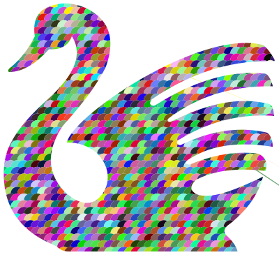 Prismatic Scales Swan3 clipart