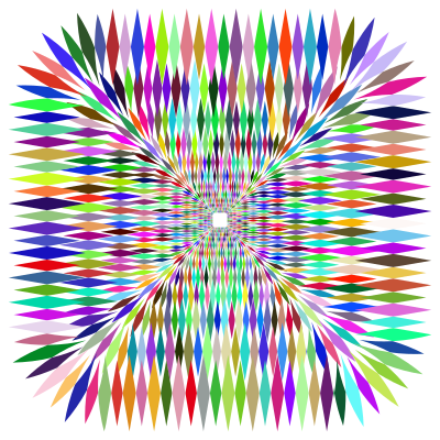 Prismatic Sharp Spiky Tunnel clipart