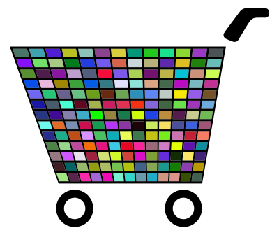 Prismatic Shopping Cart Icon 3 clipart