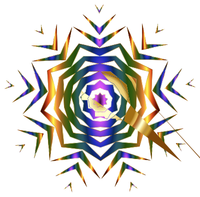 Prismatic Snowflake 2 Variation 2 Without Background clipart